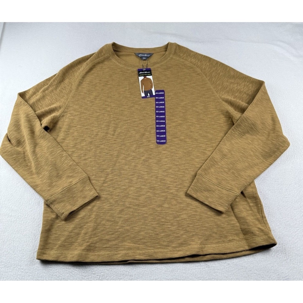 Eddie Bauer Men's Long Sleeve Crew Neck Double Knit Sweater XXL NWT